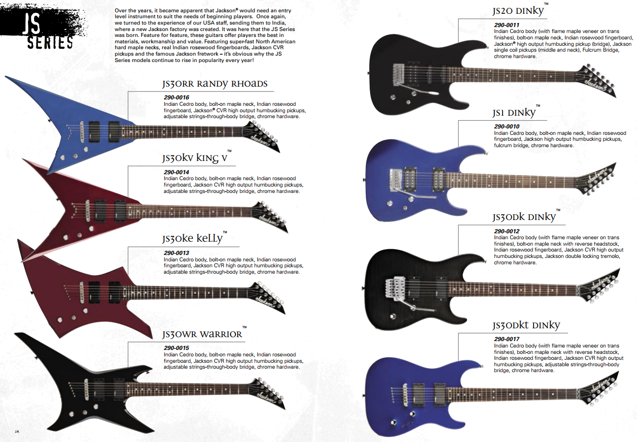 Category Jackson JS Series Guitarinside